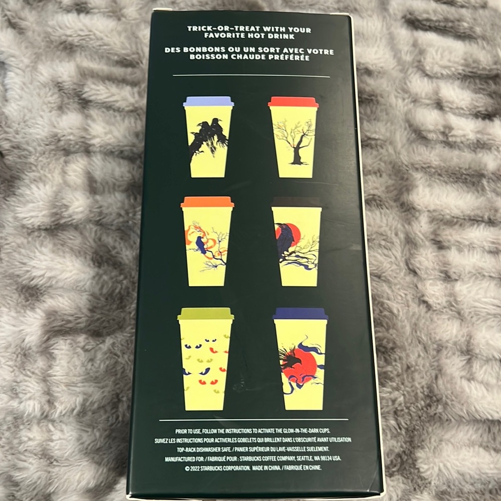 Starbucks Halloween Glow in the Dark reusable hot cups